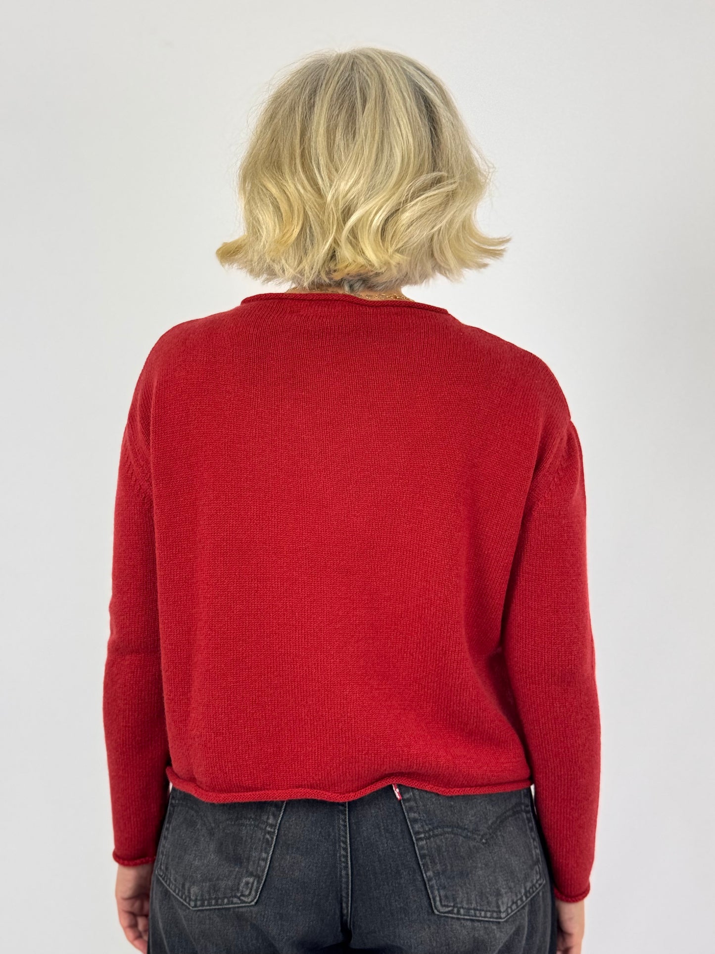 Cordelia James Pea Cash/Wool Jumper Rust