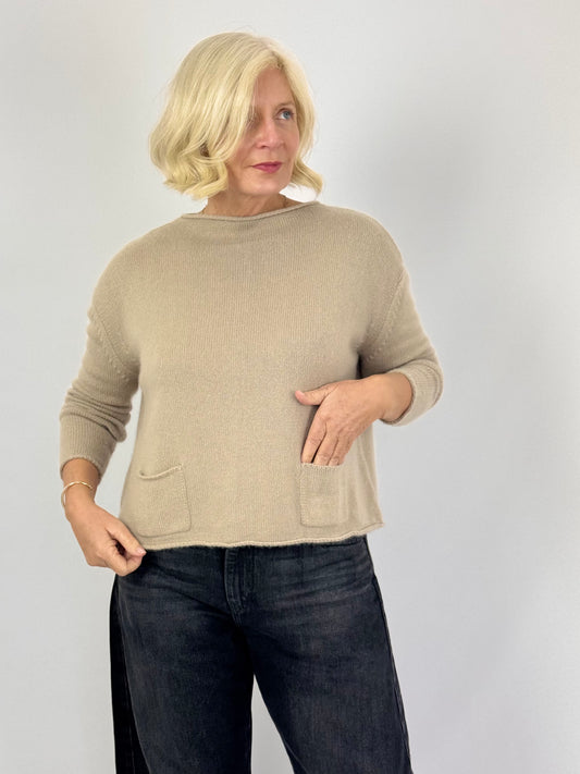 Cordelia James Gaga Cashmere Jumper Camel