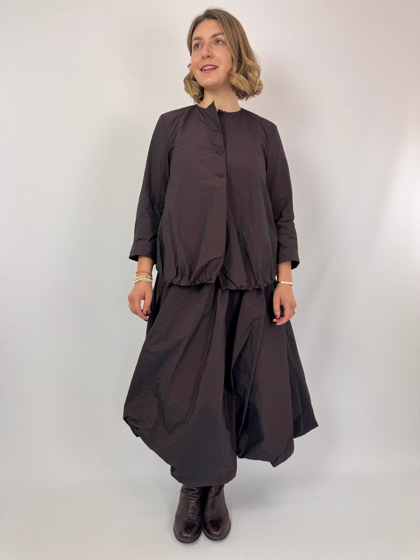 Apuntob 1925 Skirt Aubergine