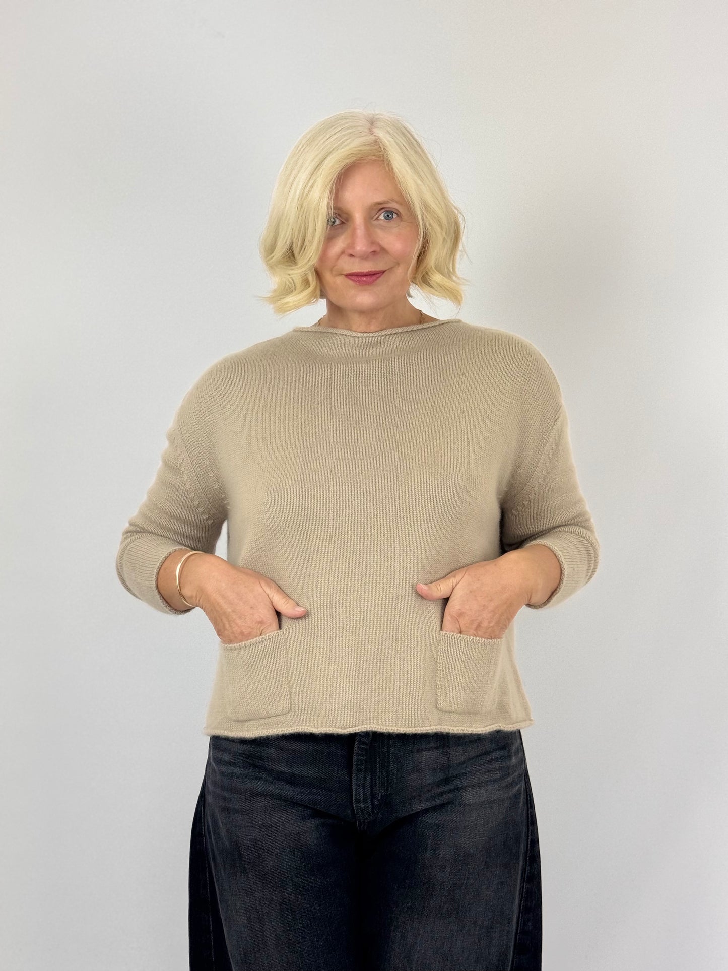 Cordelia James Gaga Cashmere Jumper Camel