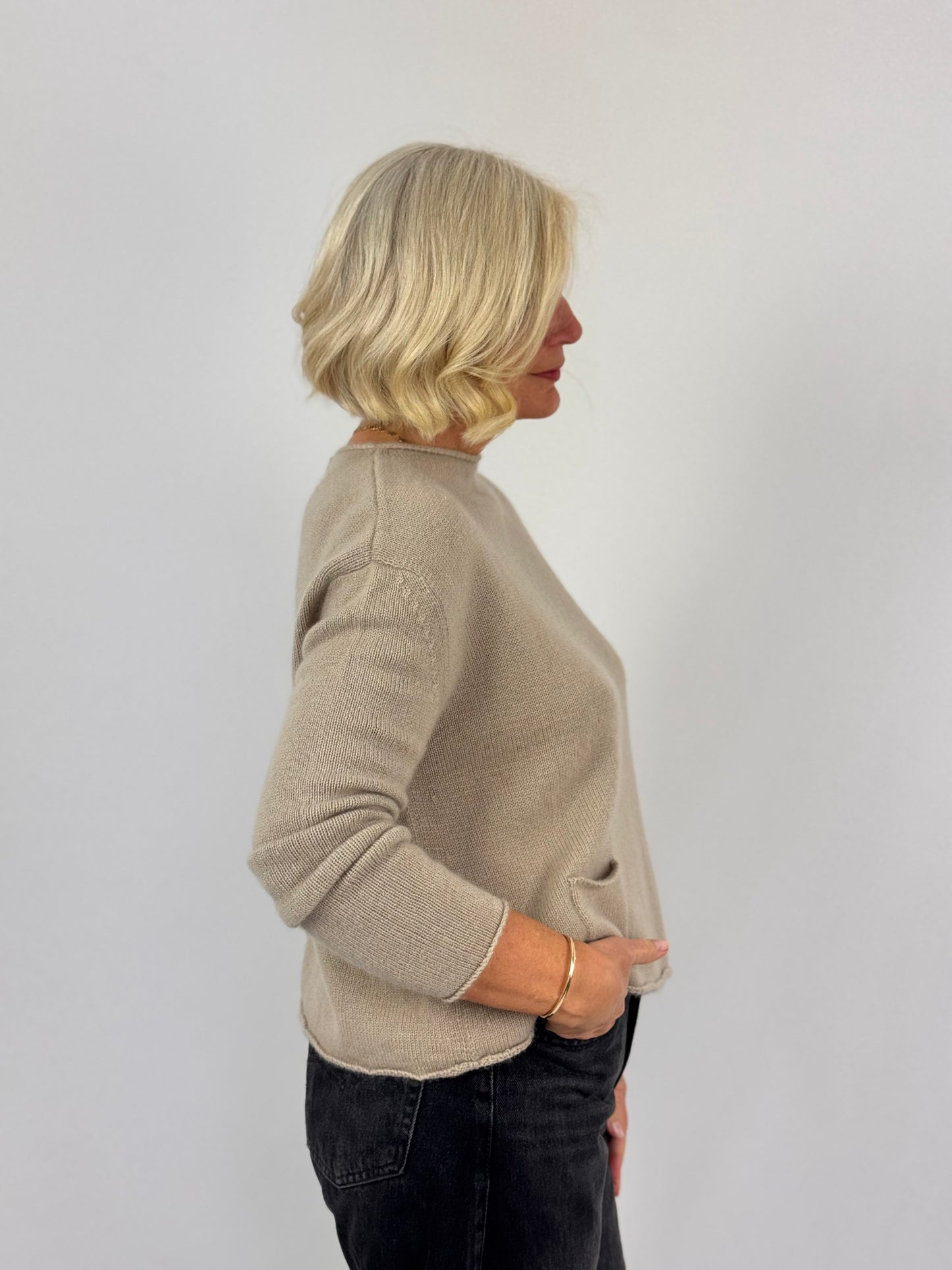 Cordelia James Gaga Cashmere Jumper Camel