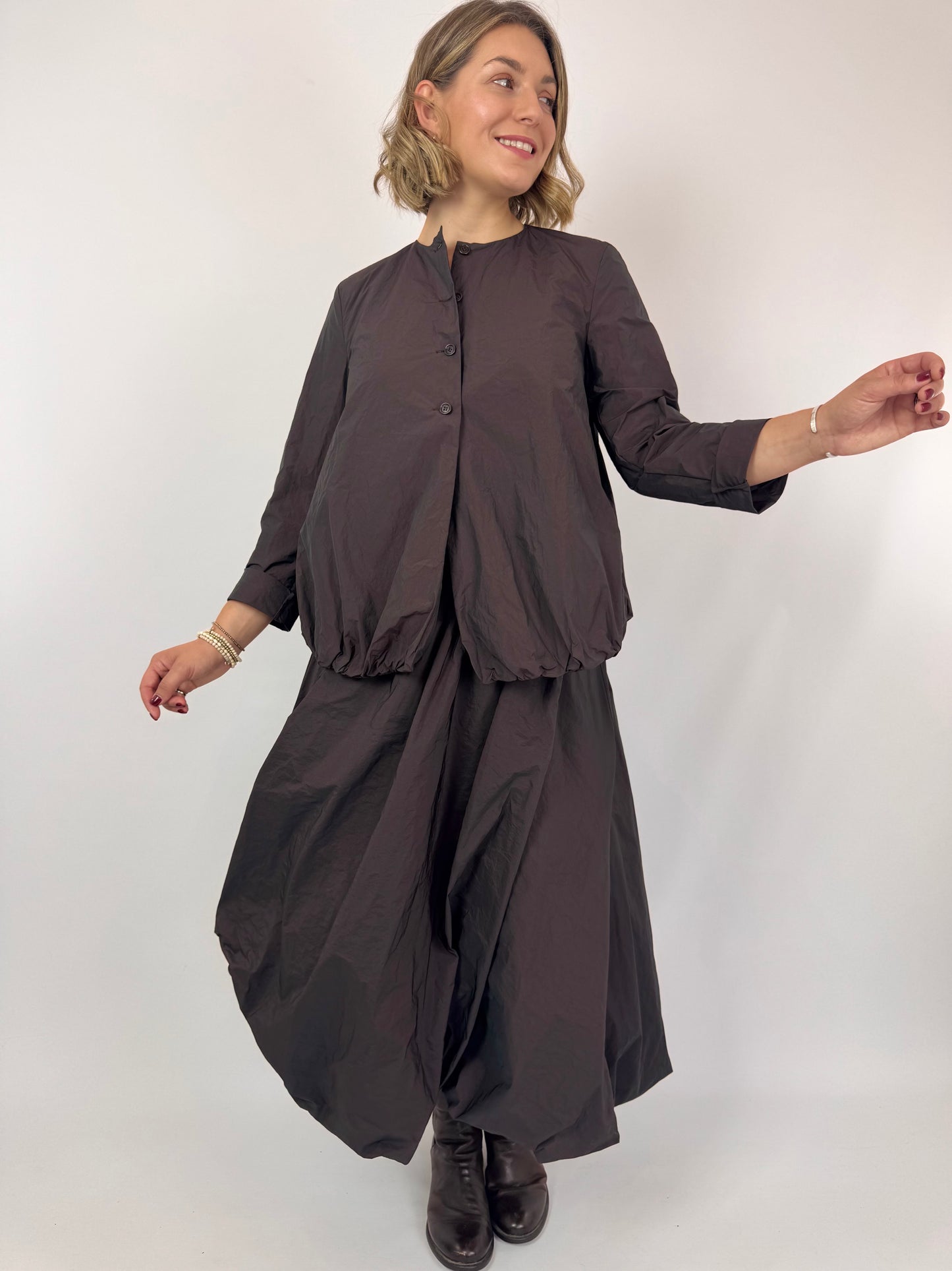 Apuntob 1925 Skirt Aubergine