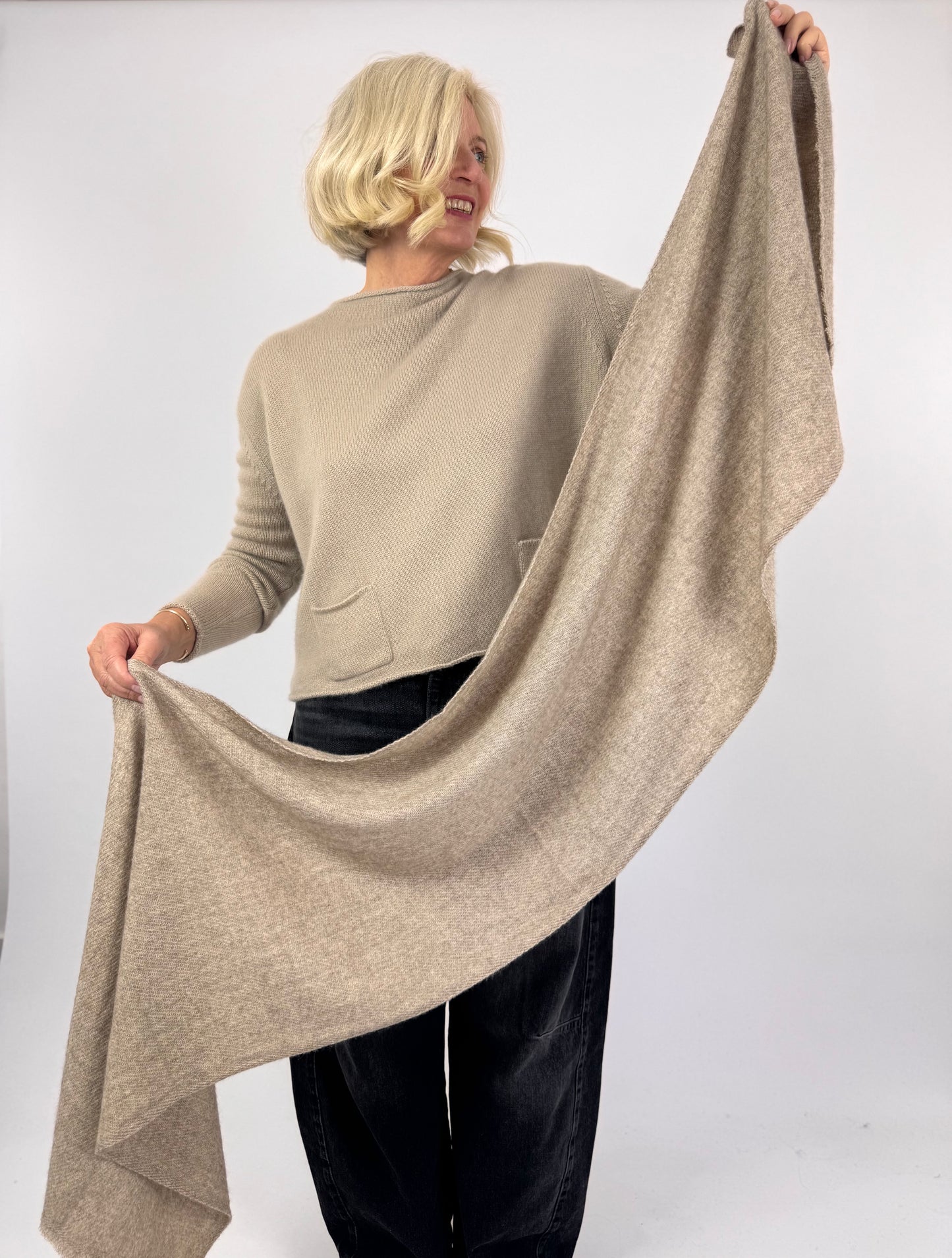 Cordelia James Muffler Scarf Stone