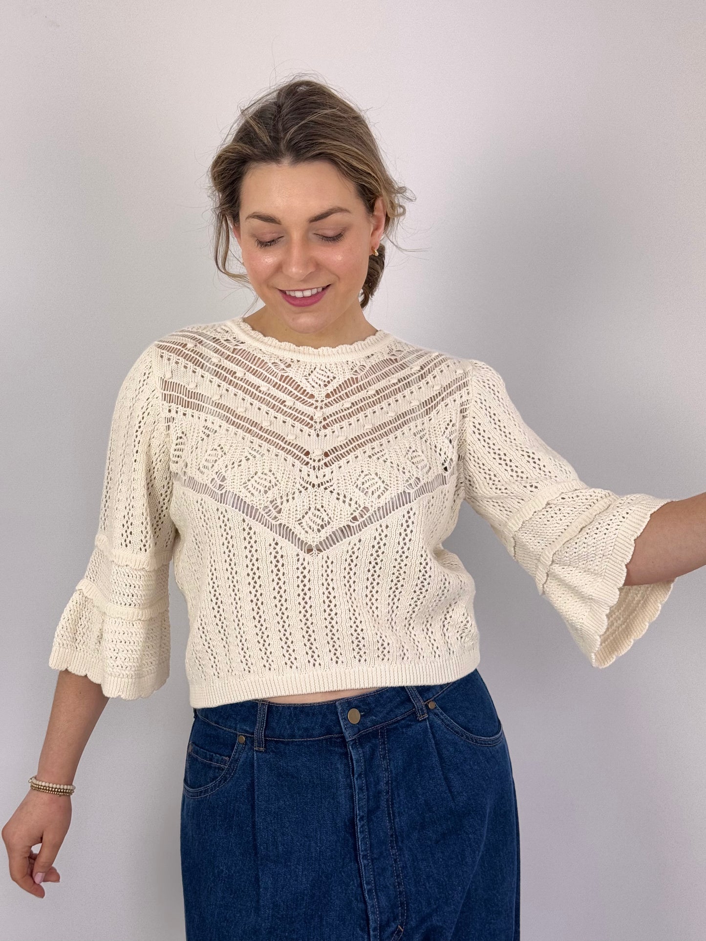 Louise Misha Croisette Jumper Cream