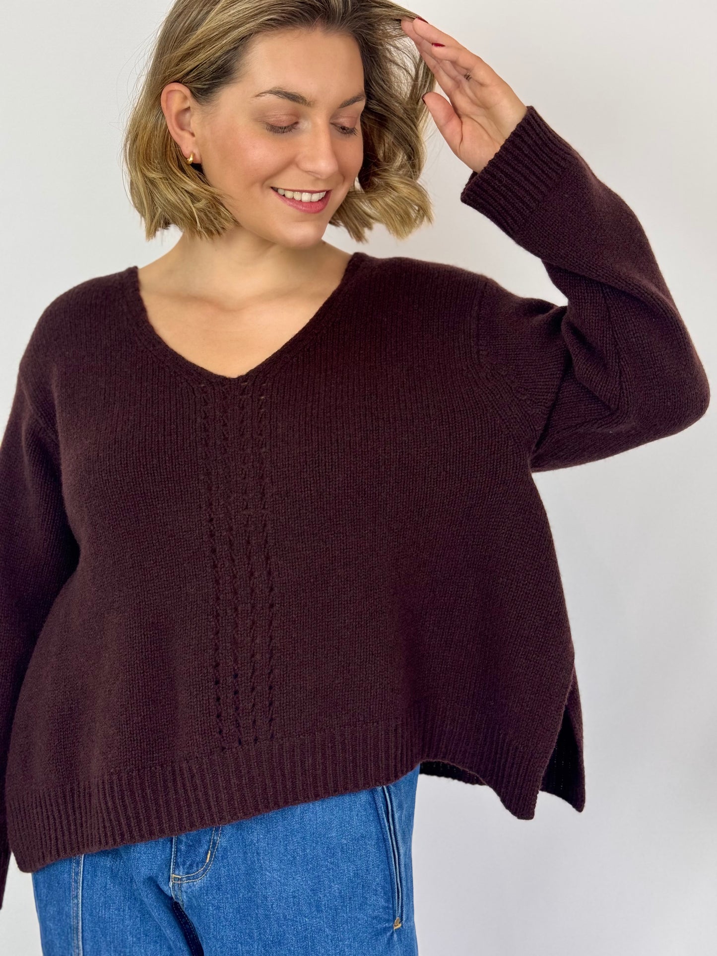 Cash-Ca W56 Jumper Aubergine