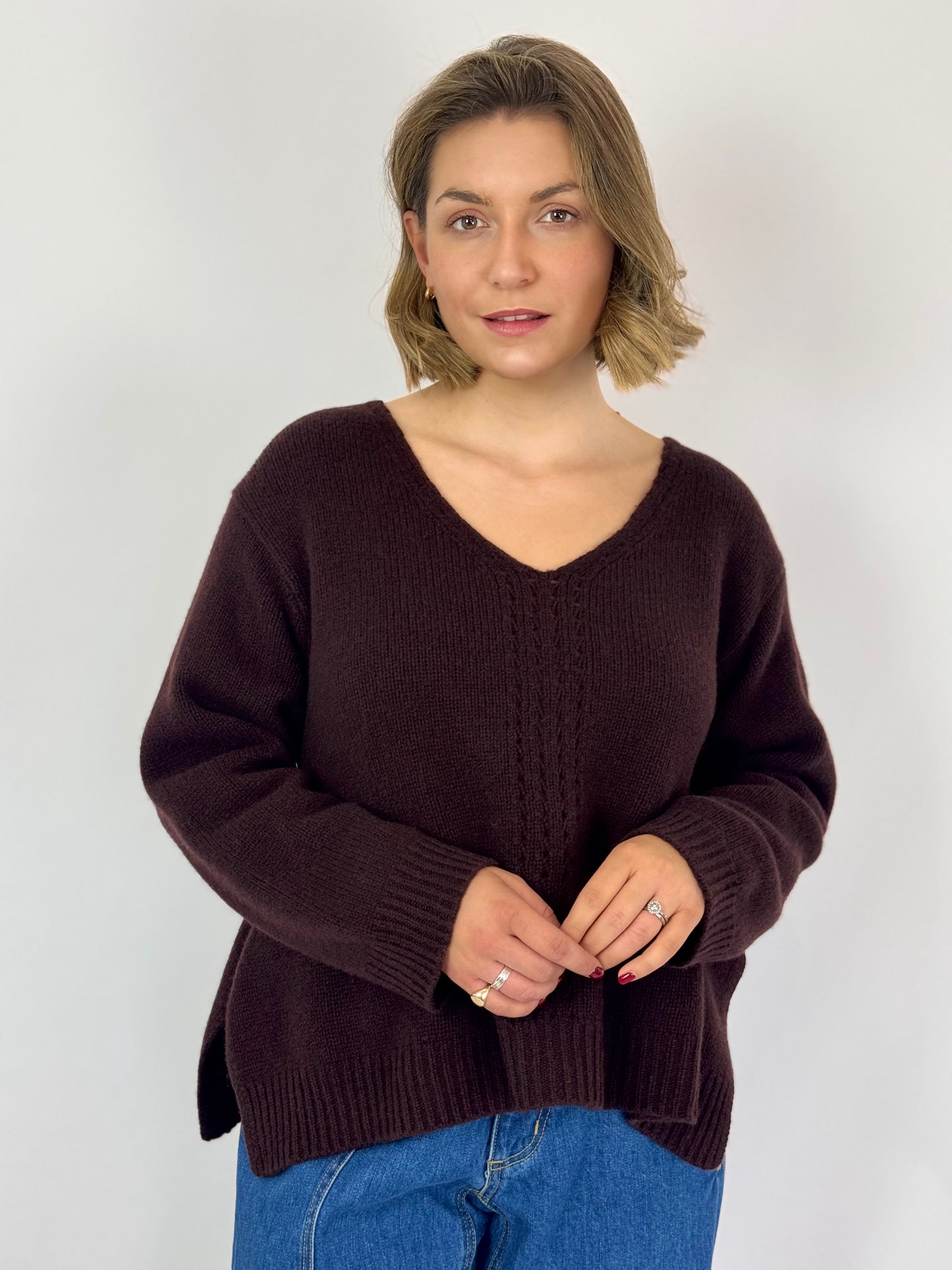Cash-Ca W56 Jumper Aubergine