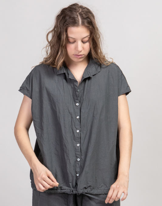 Album Di Famiglia 12_143 TC Drawstring Shirt Sage PRE-ORDER