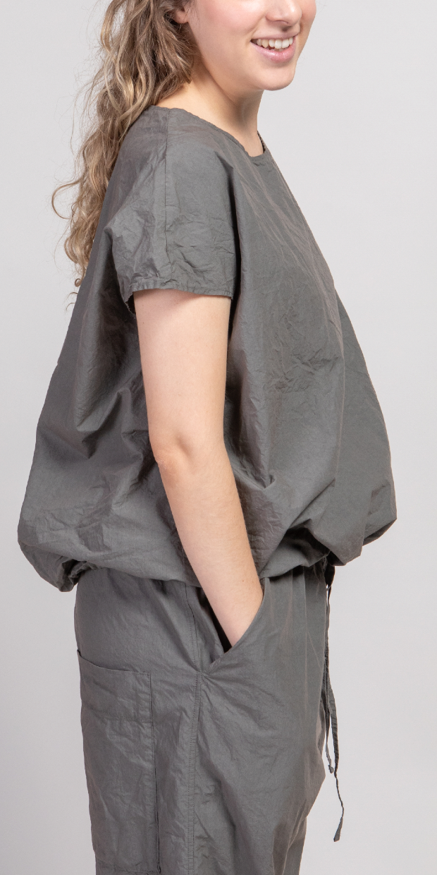 Album Di Famiglia 12_157 TC Drawstring Top Thyme PRE-ORDER