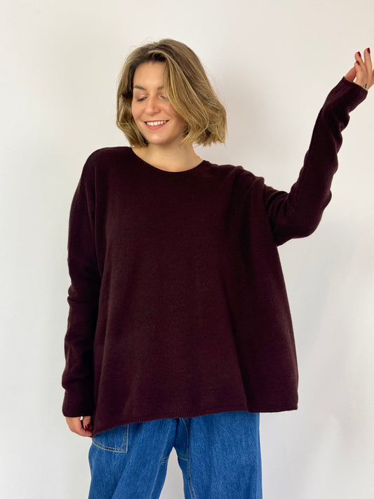 Cash-Ca W855 Jumper Aubergine