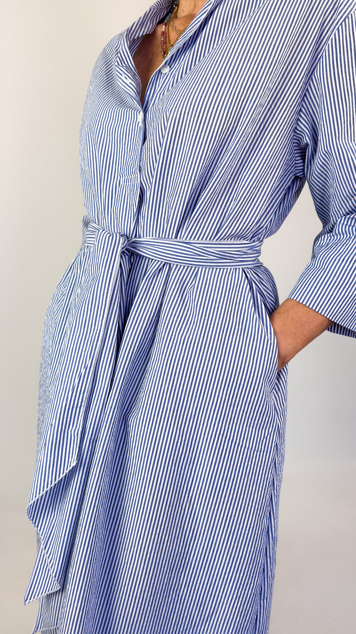 Mama b Dicembre Dress Azzuro Stripe