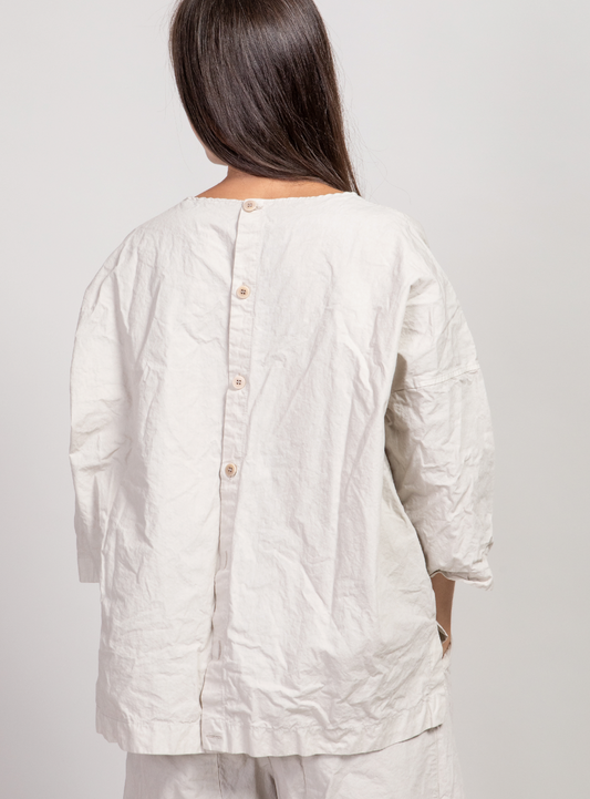 Album Di Famiglia 152 CC Button Back Blouse Sage PRE-ORDER