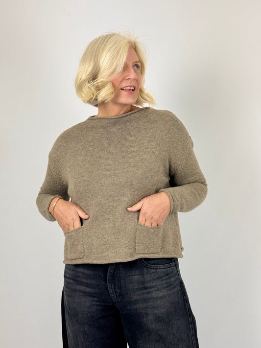 Cordelia James Gaga Cash/Wool Jumper Mocha Marl