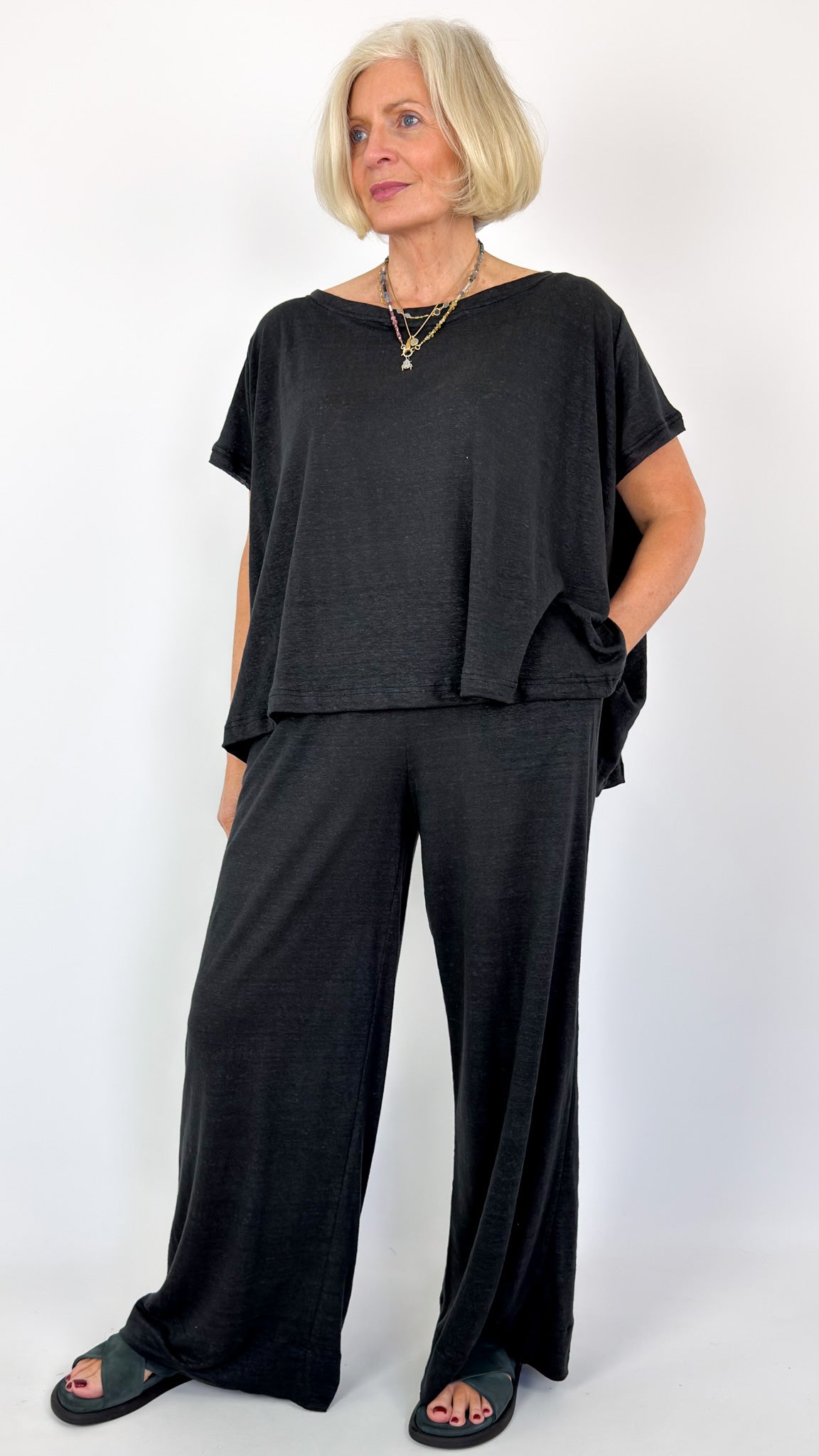 Mama b Botero Trousers Anthracite