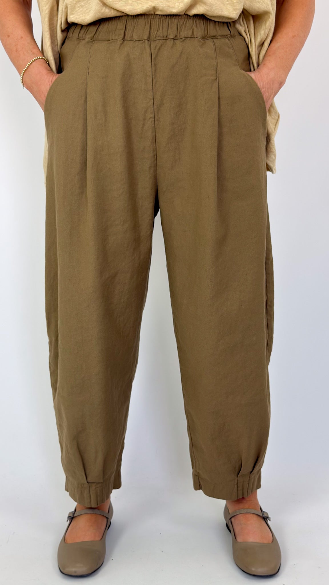Mama b Bianco D Trousers Cumin Tboom