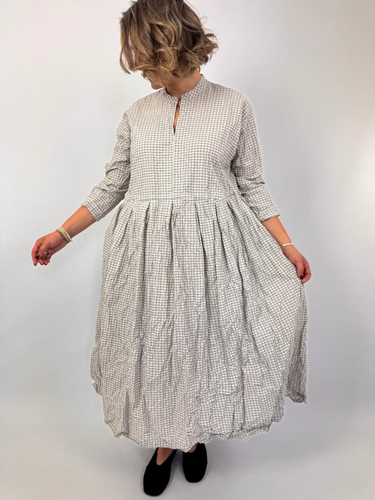 Pas De Calais 4496 Check Dress Off White