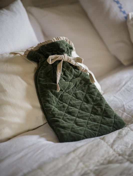 MeanWhile Velvet/Linen Hot Water Bottle