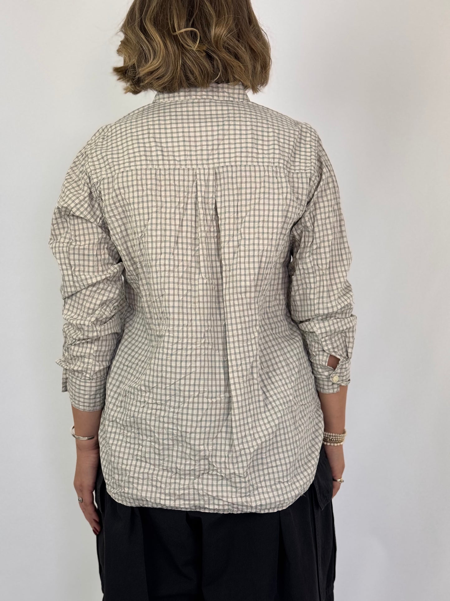 Pas De Calais 6695 Check Shirt Off-White
