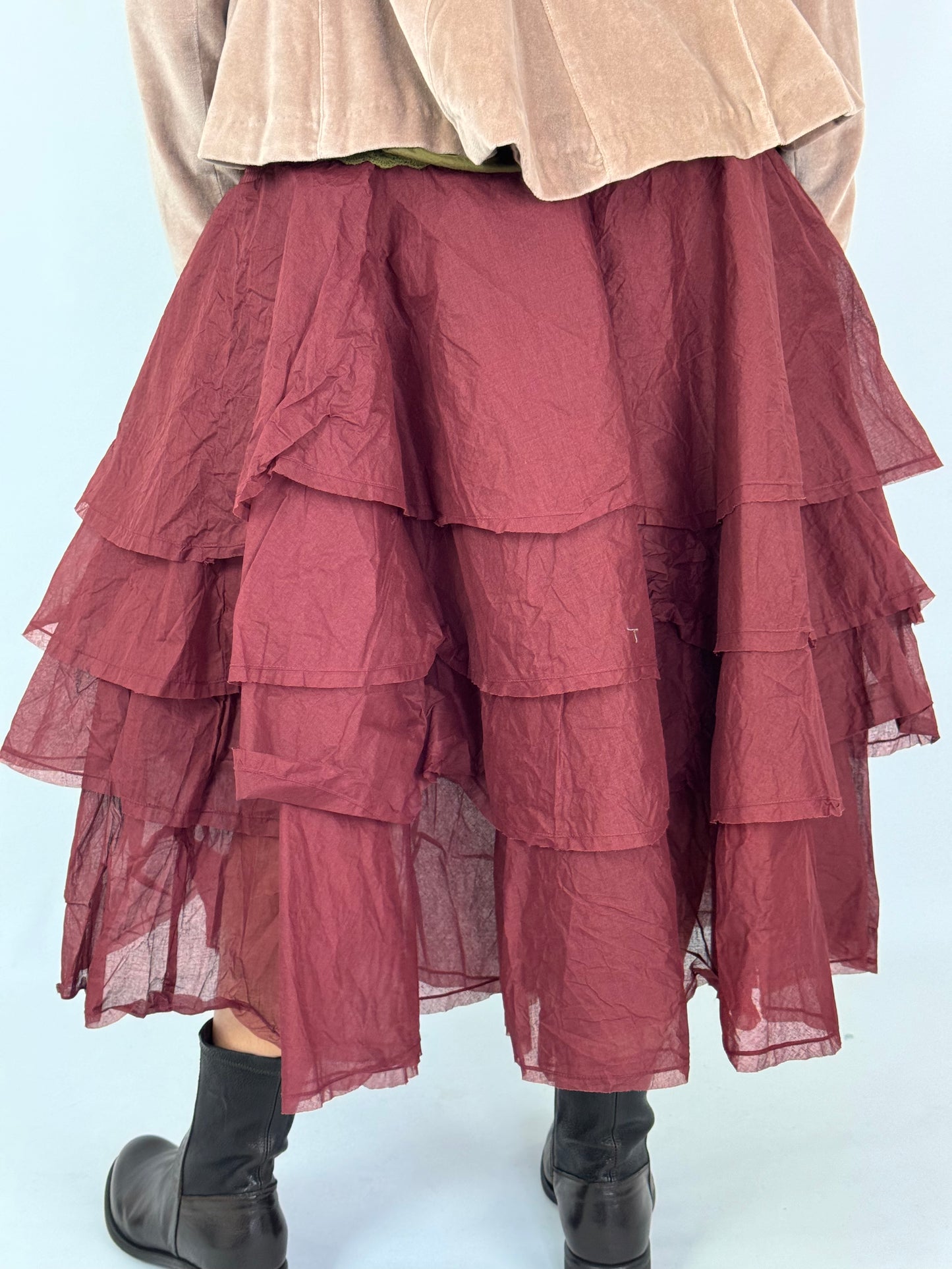 Ewa i Walla Tine Skirt Burgundy