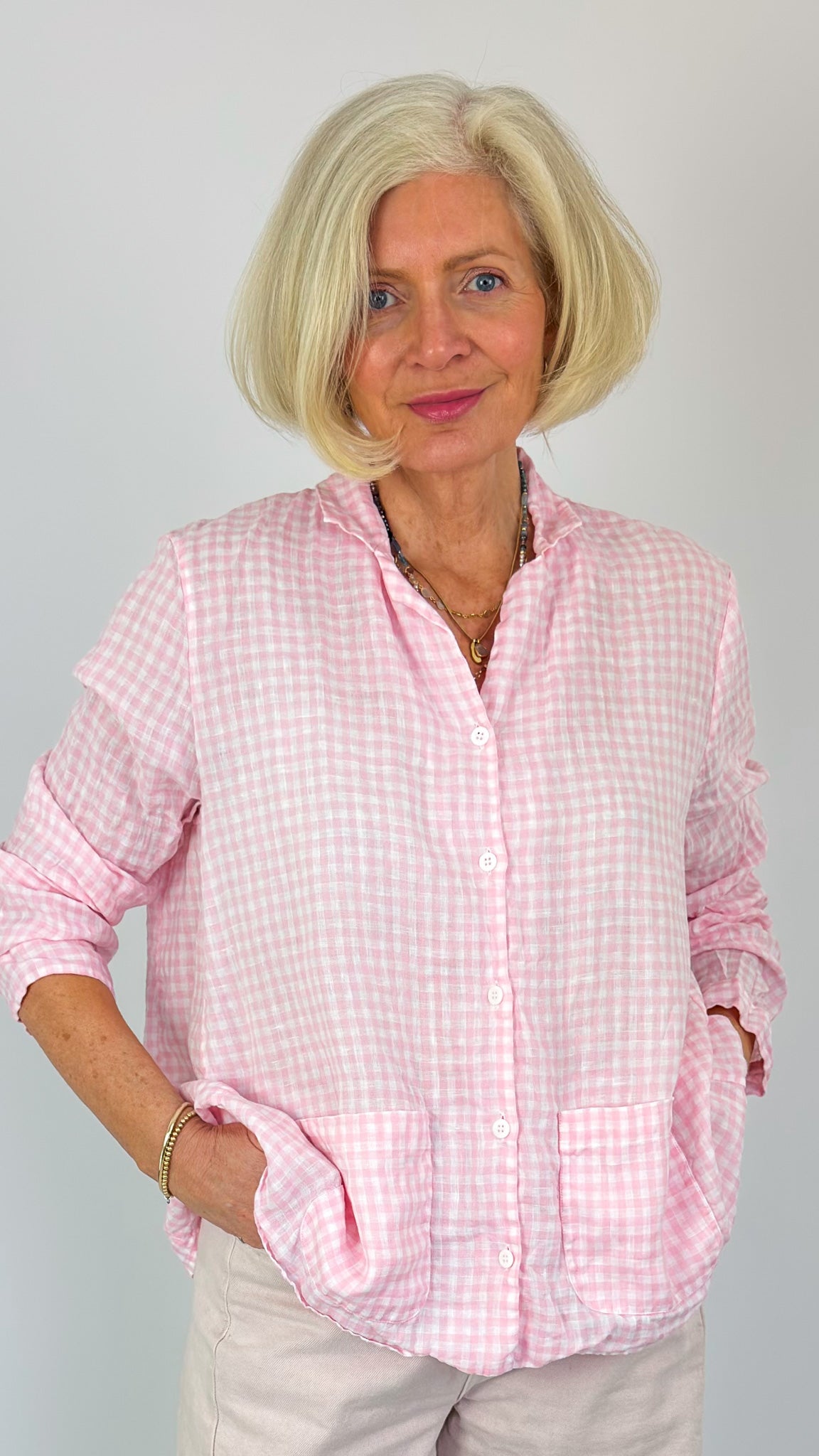 Bergfabel Jenny Shirt Pink Check