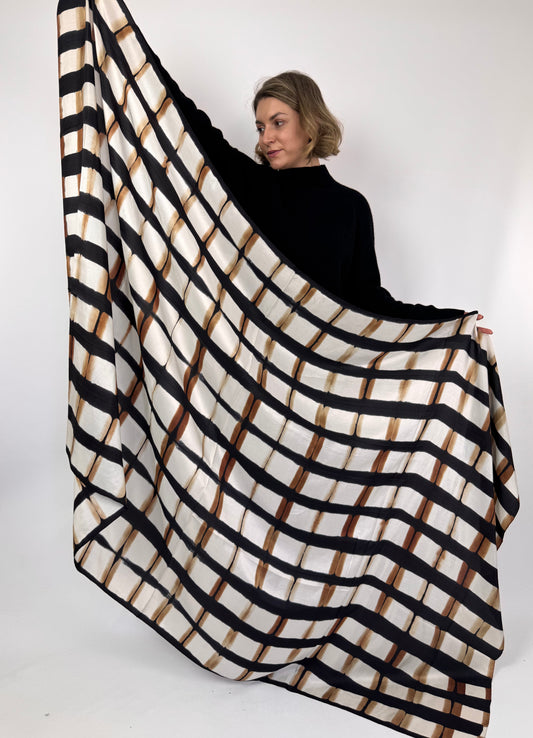 Denovembre Sinople Scarf Black/Kraft