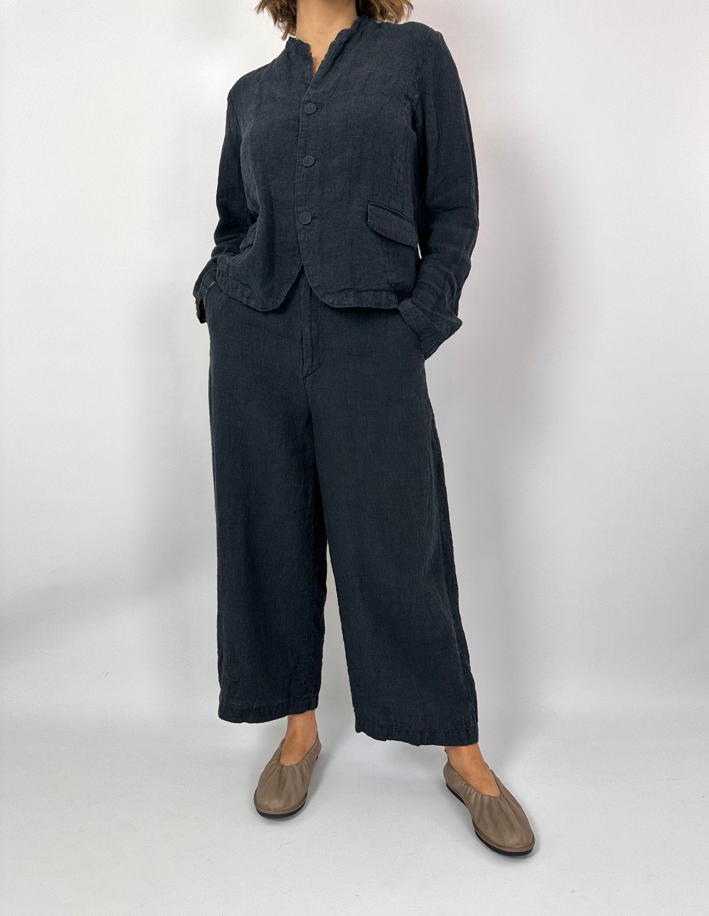 PDC 8401 Wide Trousers Charcoal