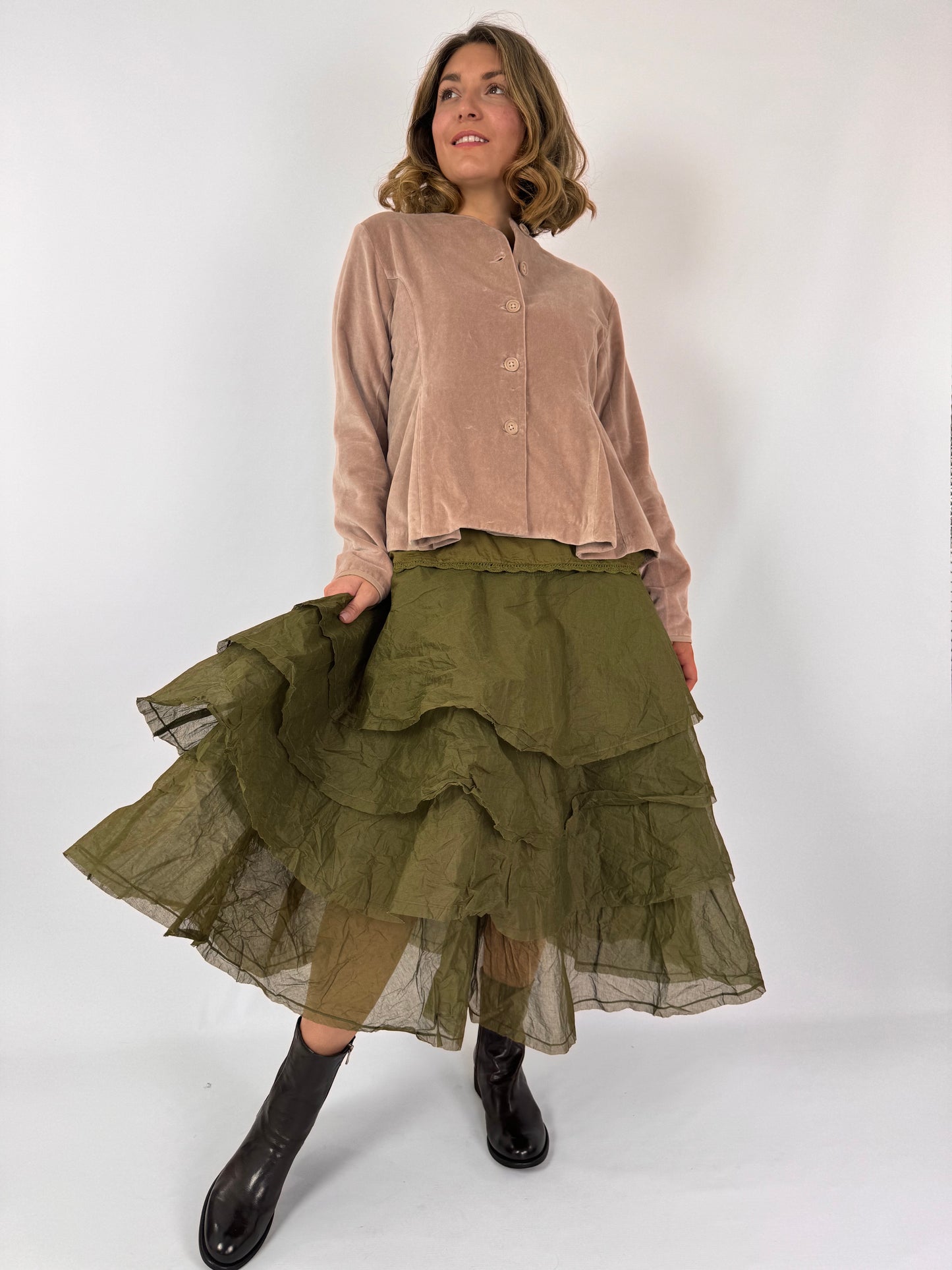 Ewa i Walla Tine Skirt Olive