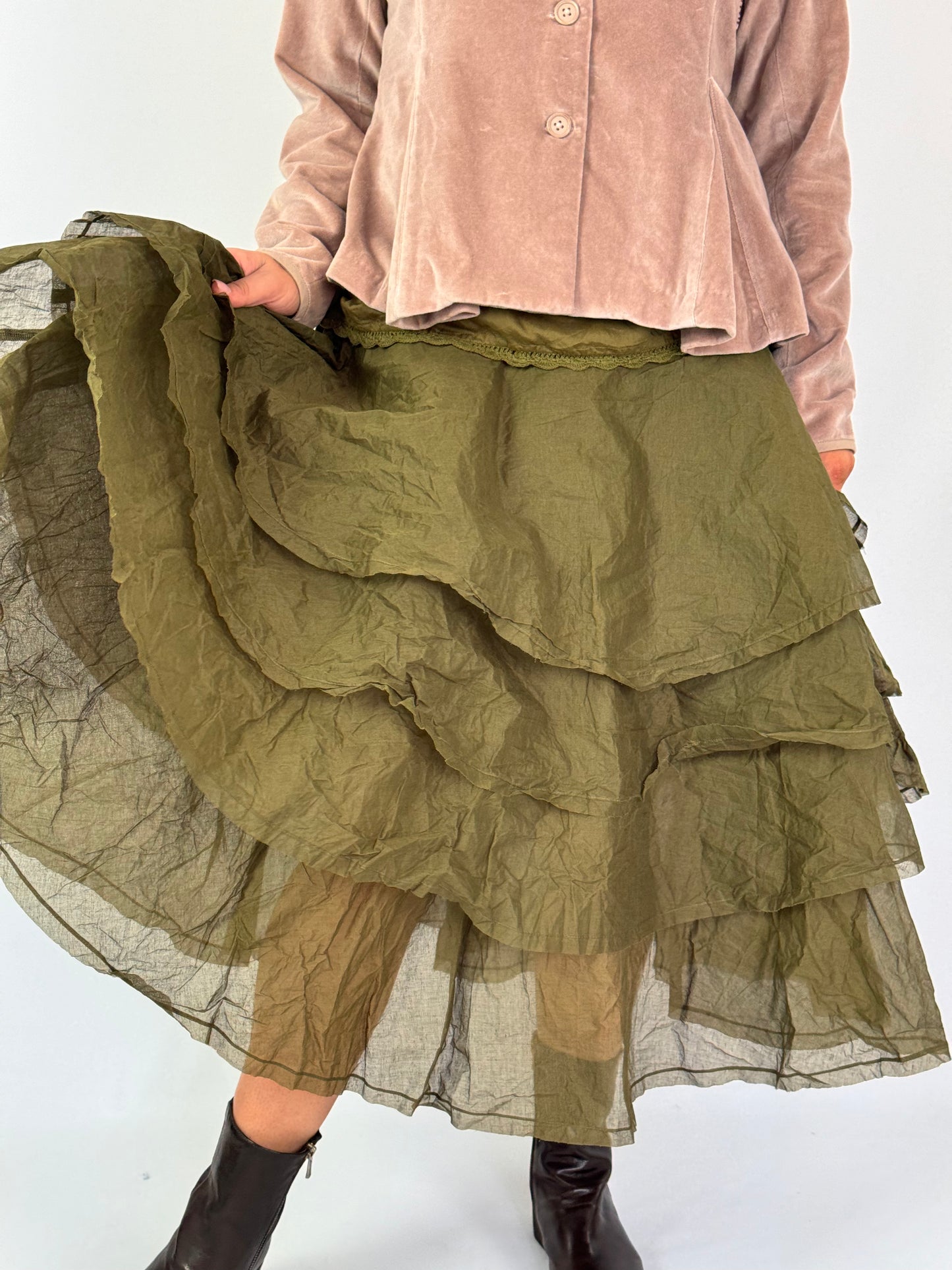 Ewa i Walla Tine Skirt Olive