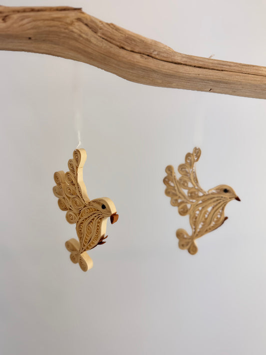 A World of Craft Quilled Dove Decoration 2-p