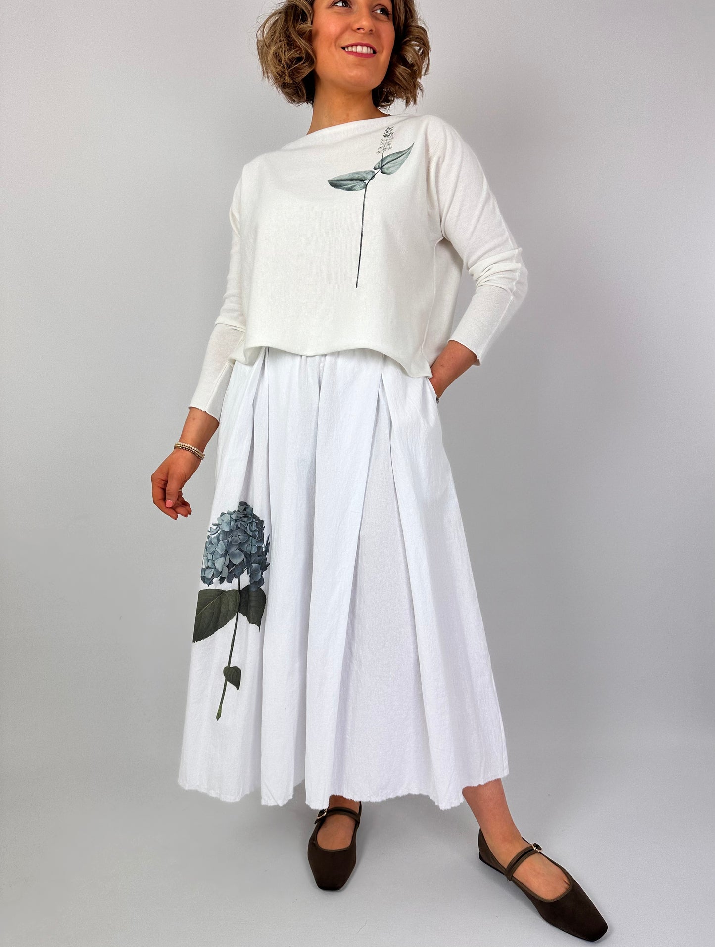 Officinae Peighe Botanical Skirt White