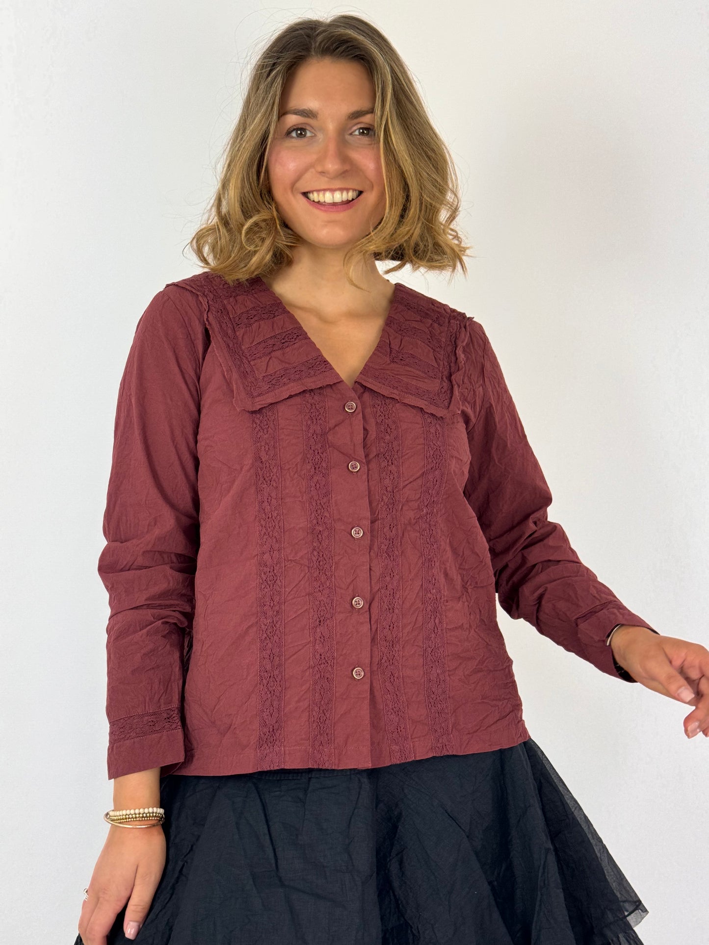 Ewa i Walla Valfrid Blouse Burgundy