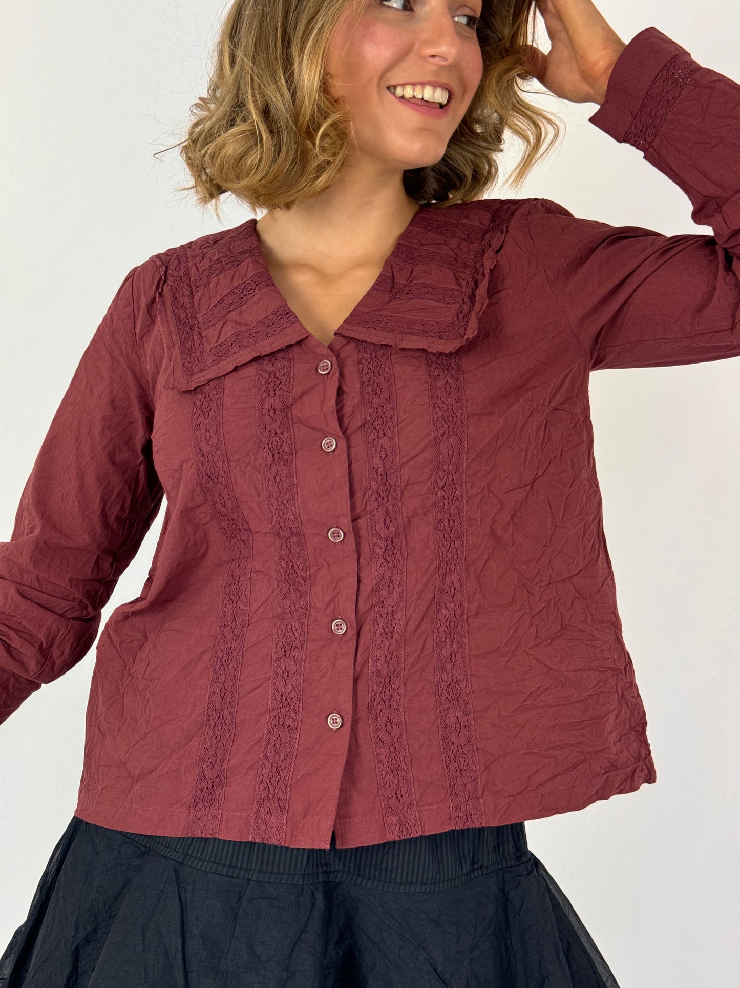 Ewa i Walla Valfrid Blouse Burgundy