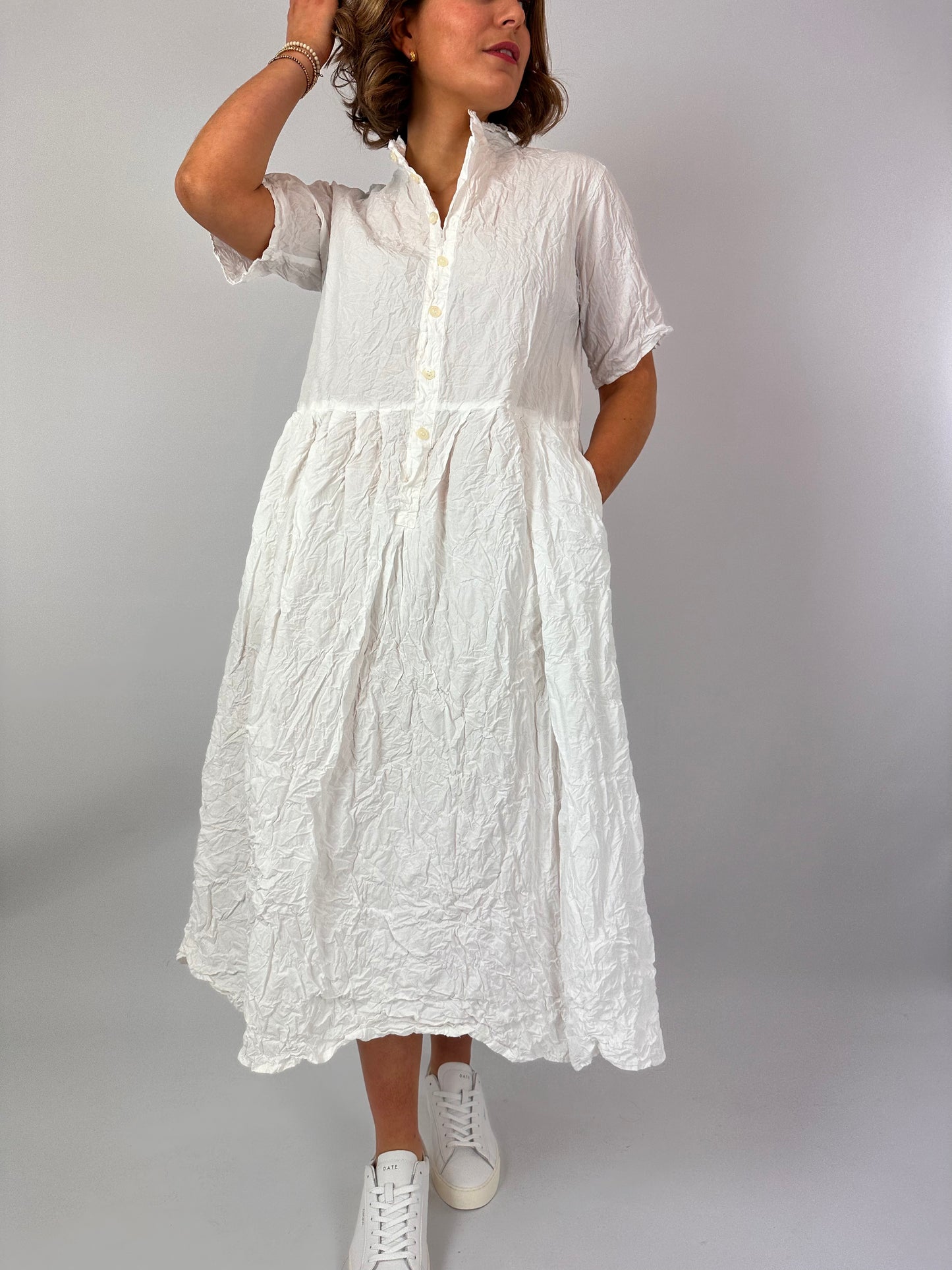 PDC 4370 Wine Dye Dress White