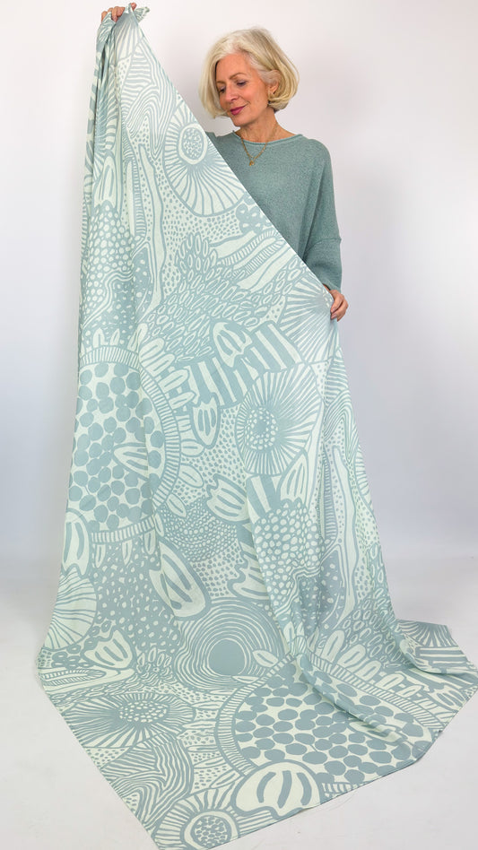 Rundholz Black Label 1408 Scarf Mint Lime Print