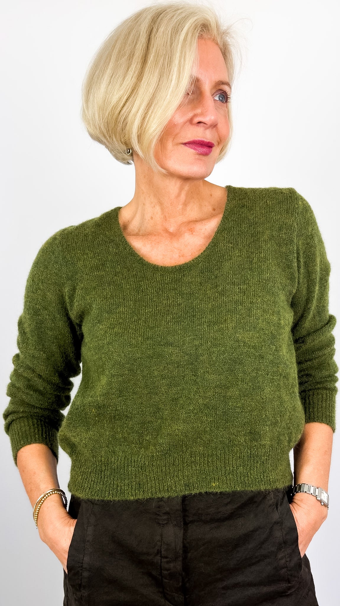 Sibin Linebjerg Eliana Jumper Green