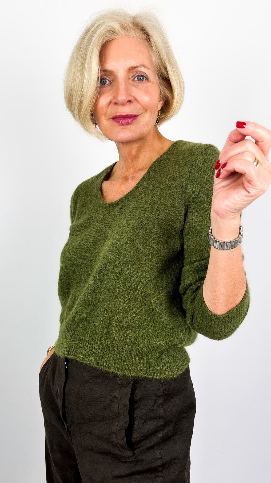 Sibin Linebjerg Eliana Jumper Green