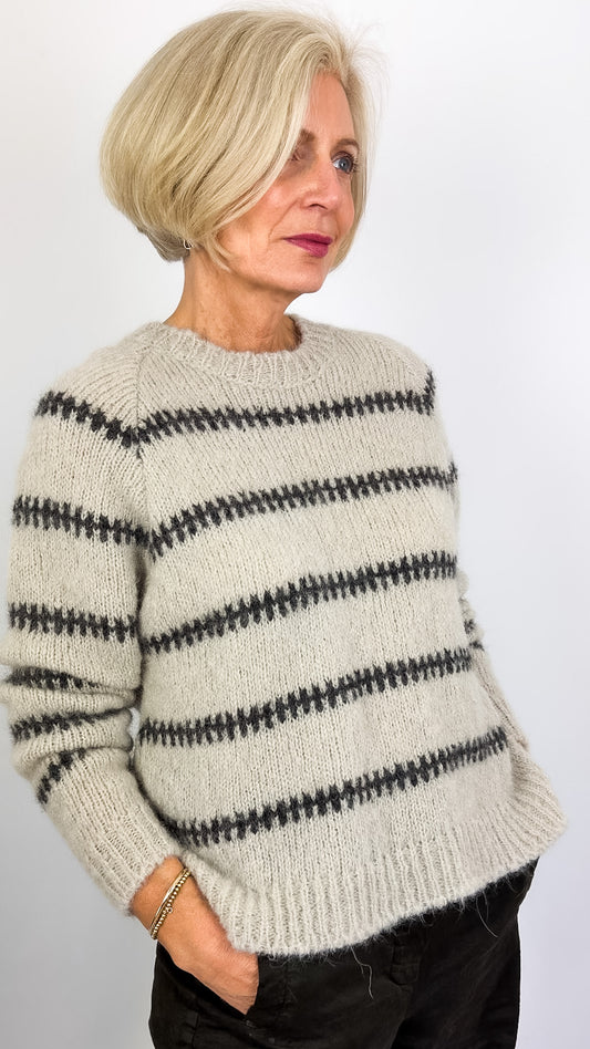 Sibin Linnebjerg Noele Jumper Stone/Anthracite