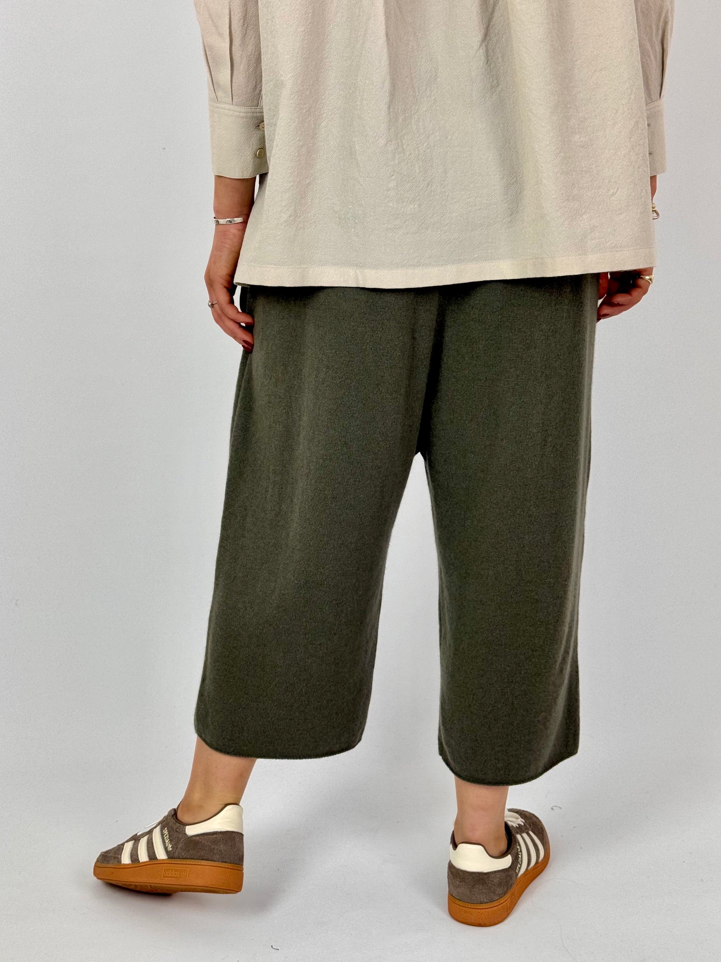 Evam Eva Cashmere Trousers Khaki