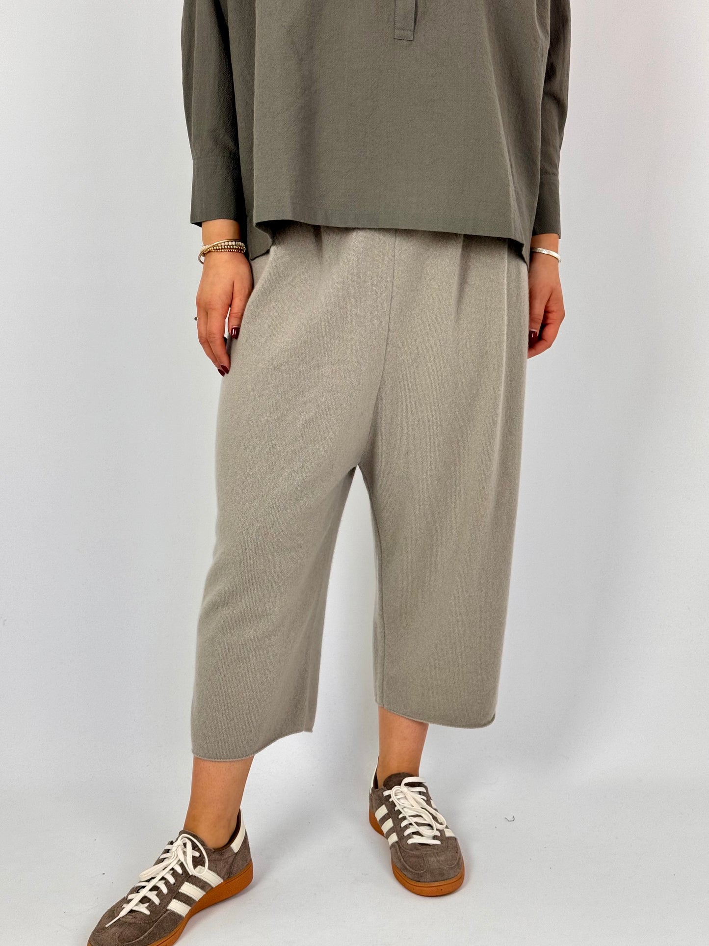 Evam Eva Cashmere Trousers Beige