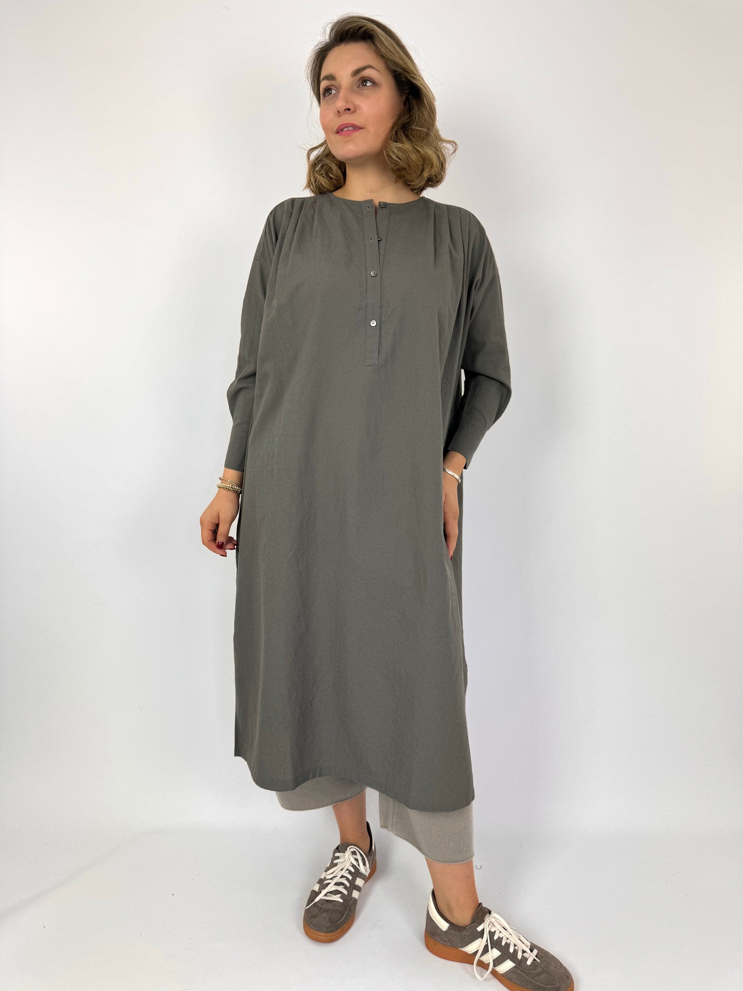 Evam Eva Wool Dress Winter Leaf