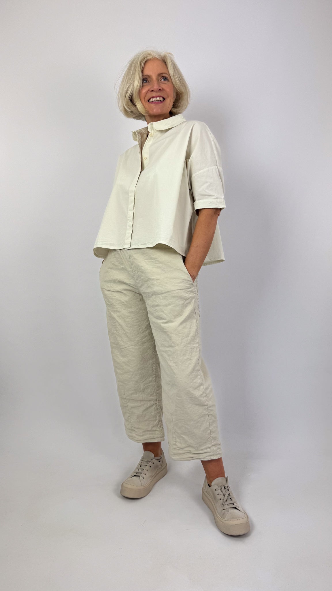 Aequamente 147 Shirt Chalk