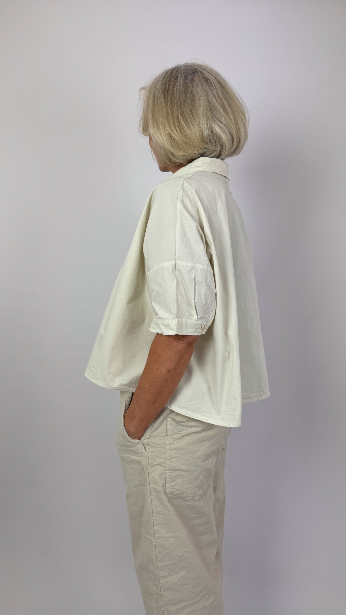 Aequamente 147 Shirt Chalk