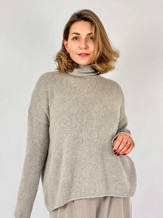 Evam Eva Lily Turtleneck Grege