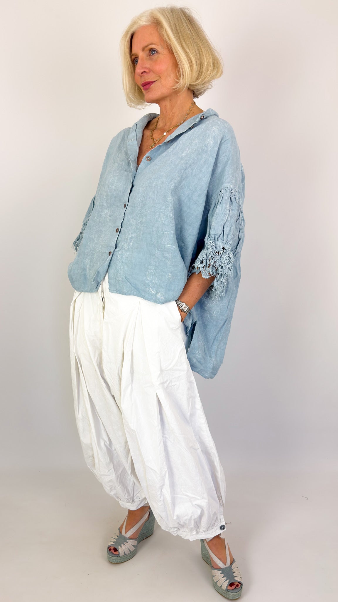 Rundholz Dip 2670402 Blouse Sky Fog
