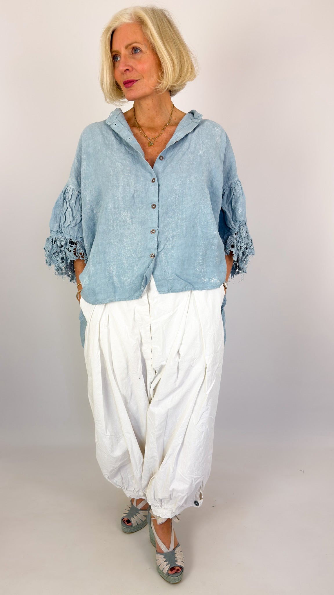 Rundholz Dip 2670402 Blouse Sky Fog