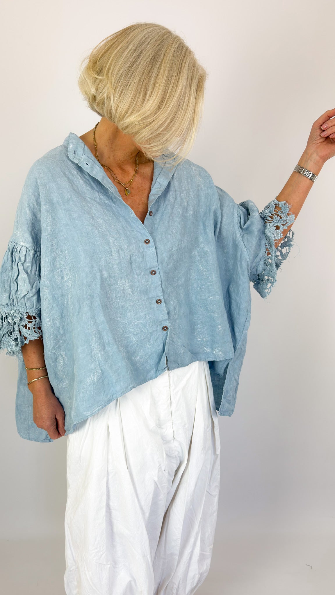 Rundholz Dip 2670402 Blouse Sky Fog
