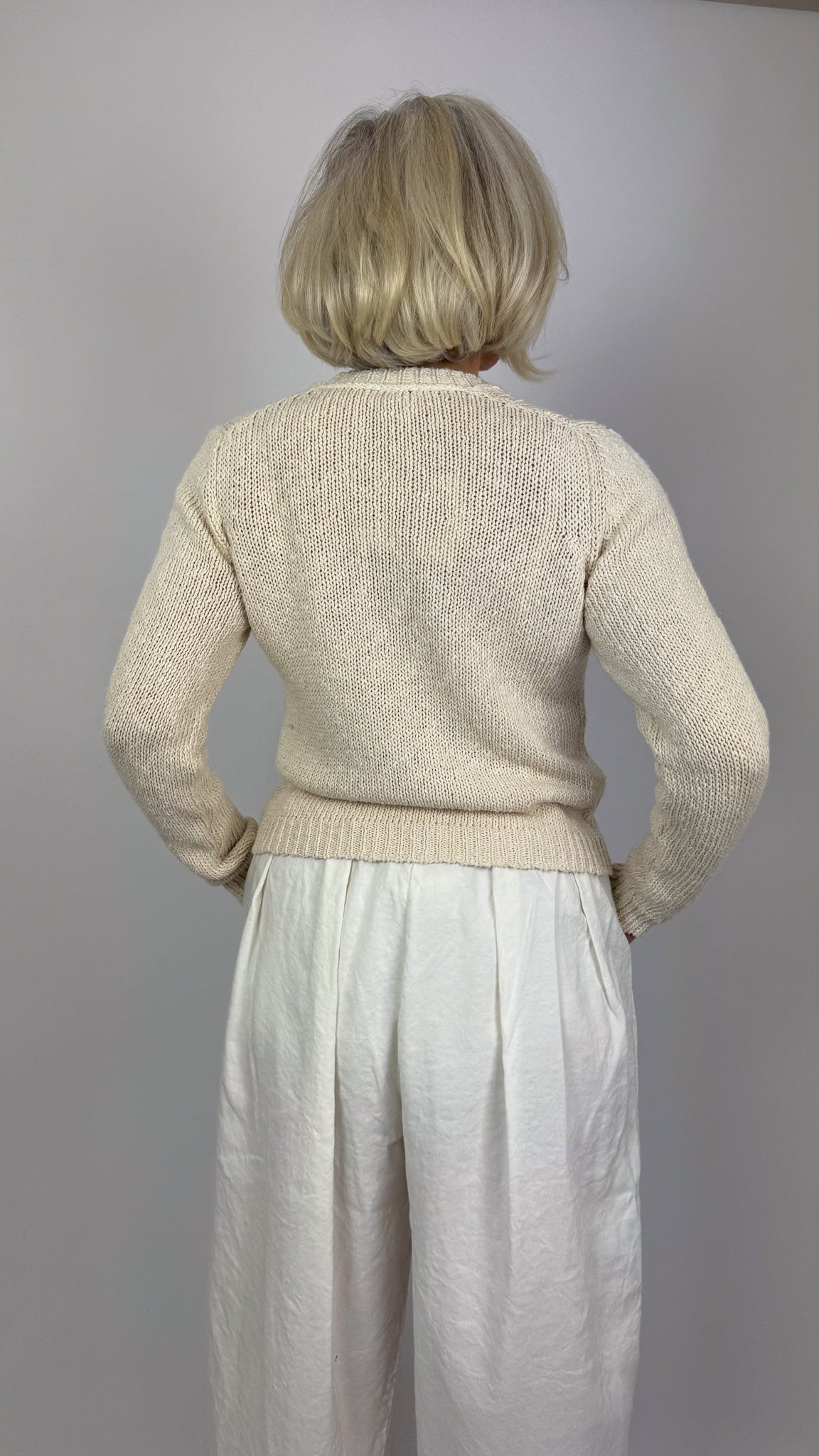 MJ Watson 657 Cardigan Natural