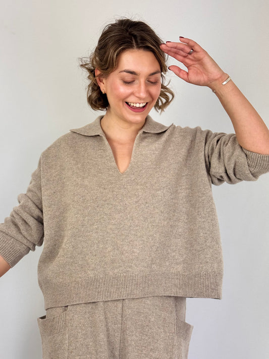 Sort Aarhus Stacci Jumper Beige