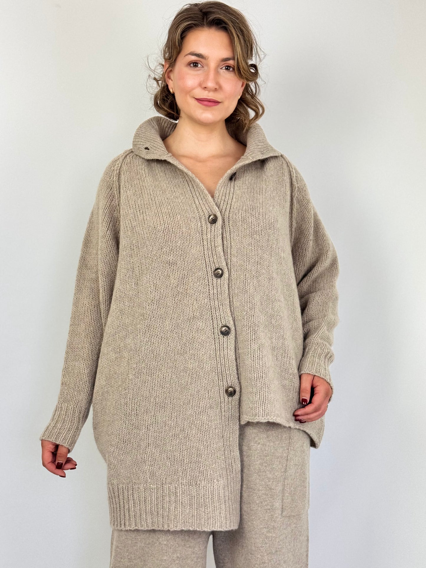 Sort Aarhus Jonida Cardigan Beige