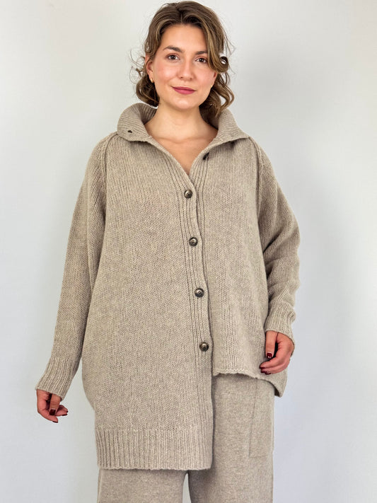 Sort Aarhus Jonida Cardigan Beige