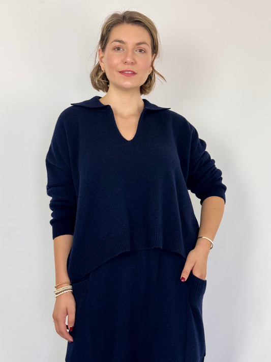 Sort Aarhus Stacci Jumper Navy